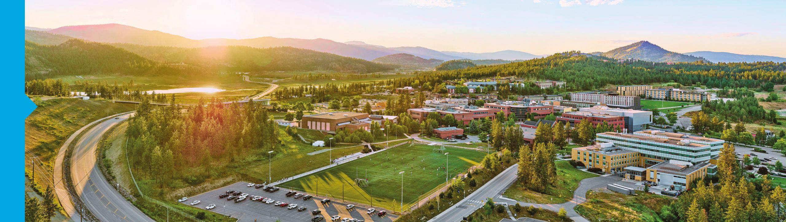 Aerial image of UBC Okanagan